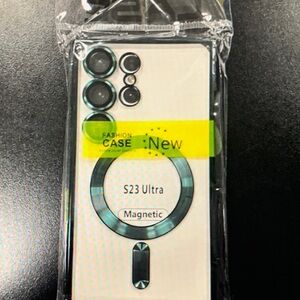 Magnetic Case for S23 Ultra - White